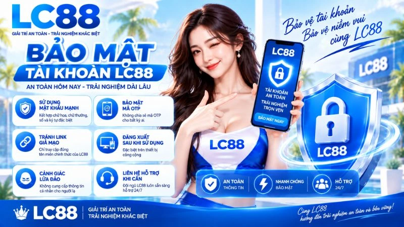 Hướng dẫn bảo mật tài khoản LC88