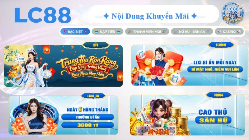 Khuyến mãi LC88 mới nhất 2026